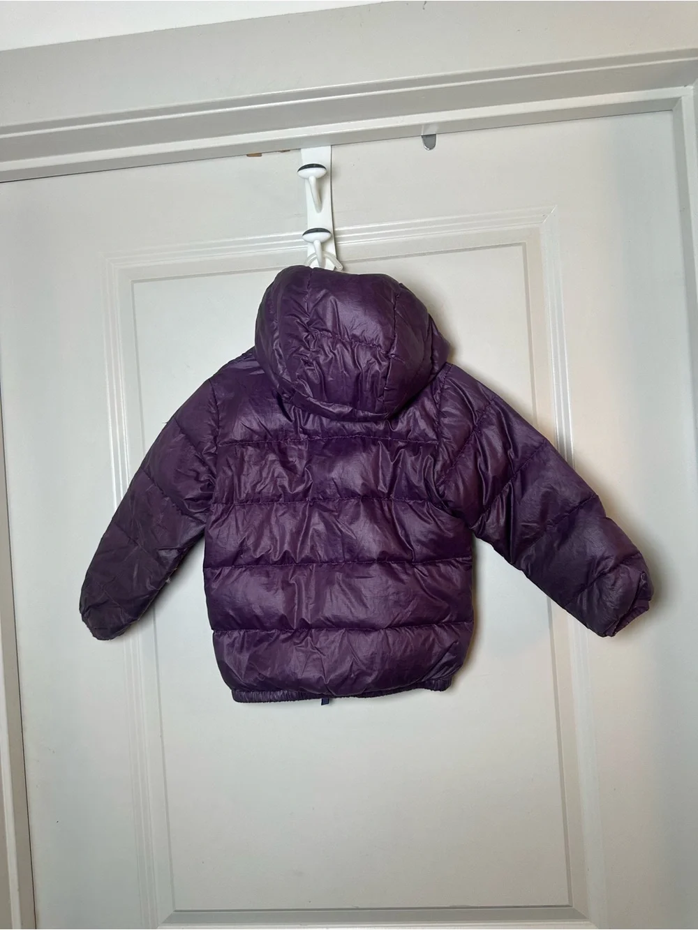 PATAGONIA Hi- Loft Down Filled Purple Hoodie Puffer Jacket, Size 3T